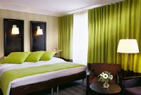 Deluxe double or twin with city view, king bed, and private facilities (bath)